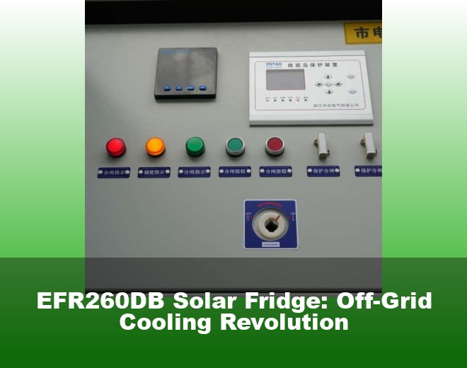 EFR260DB Solar Fridge: Off-Grid Cooling Revolution