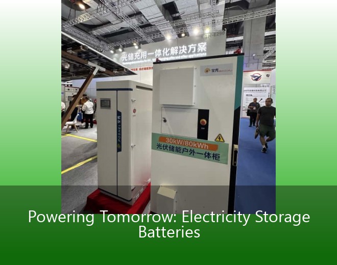 Powering Tomorrow: Electricity Storage Batteries