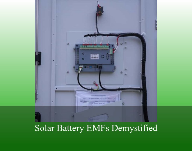 Solar Battery EMFs Demystified