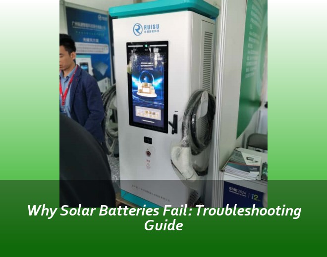 Why Solar Batteries Fail: Troubleshooting Guide