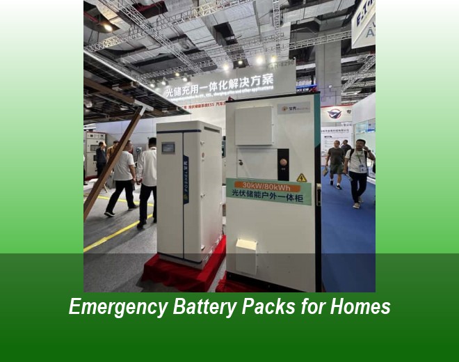 Emergency Battery Packs for Homes