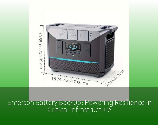 Emerson Battery Backup: Powering Resilience in Critical Infrastructure