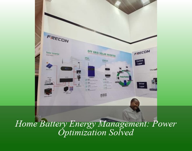 Home Battery Energy Management: Power Optimization Solved