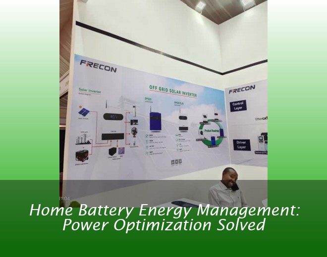 Home Battery Energy Management: Power Optimization Solved