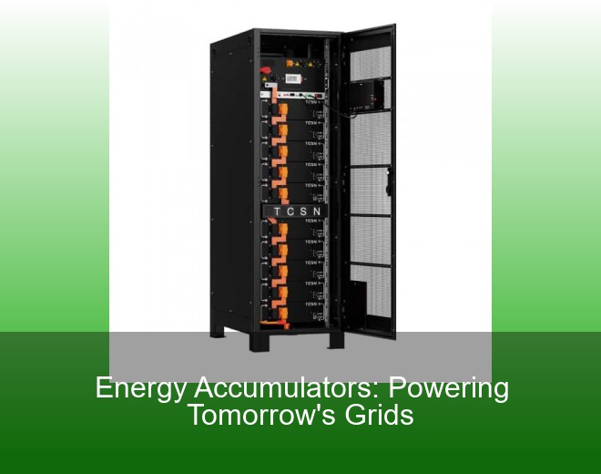 Energy Accumulators: Powering Tomorrow's Grids