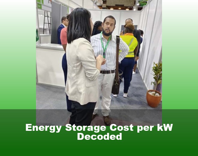 Energy Storage Cost per kW Decoded