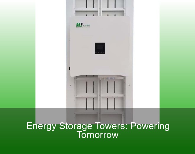 Energy Storage Towers: Powering Tomorrow