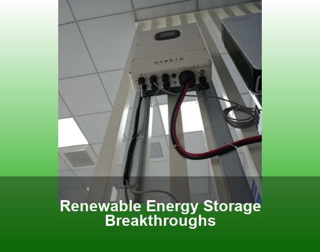 Renewable Energy Storage Breakthroughs