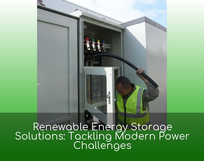 Renewable Energy Storage Solutions: Tackling Modern Power Challenges