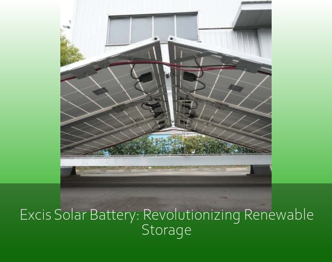 Excis Solar Battery: Revolutionizing Renewable Storage