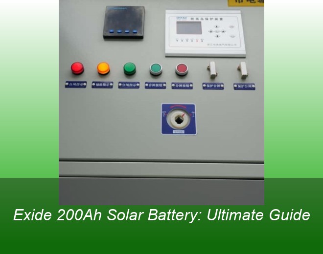 Exide 200Ah Solar Battery: Ultimate Guide
