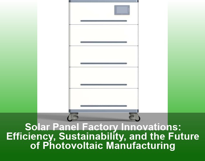Solar Panel Factory Innovations: Efficiency, Sustainability, and the Future of Photovoltaic Manufacturing