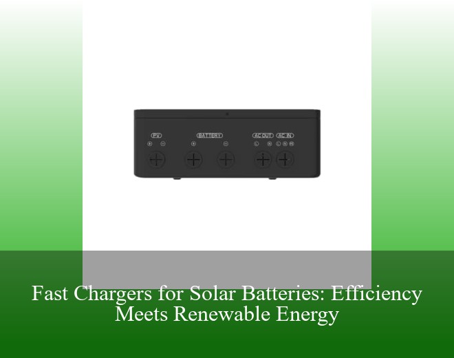 Fast Chargers for Solar Batteries: Efficiency Meets Renewable Energy