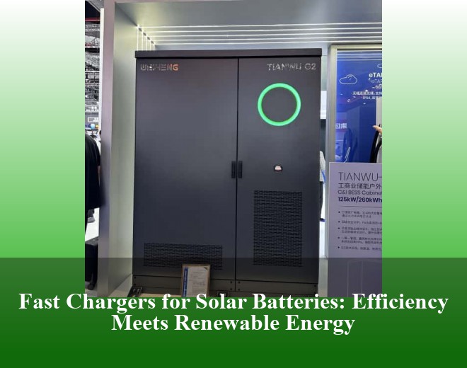 Fast Chargers for Solar Batteries: Efficiency Meets Renewable Energy