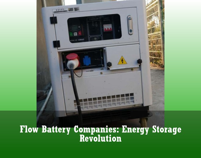 Flow Battery Companies: Energy Storage Revolution