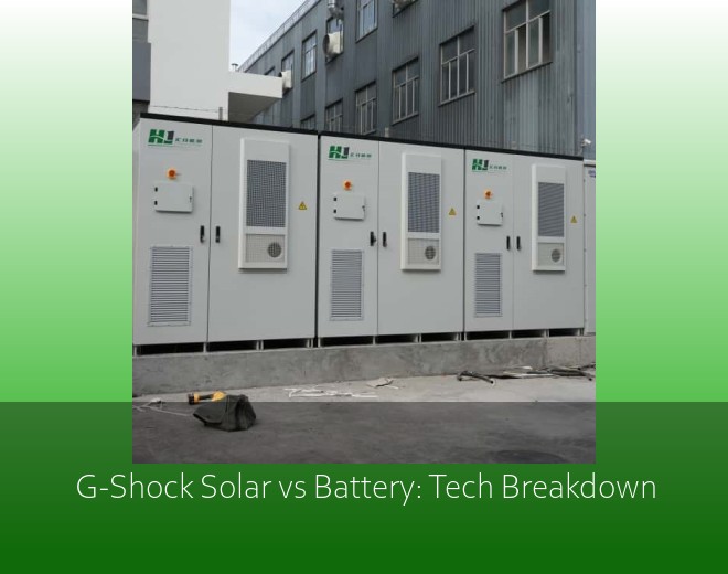 G-Shock Solar vs Battery: Tech Breakdown