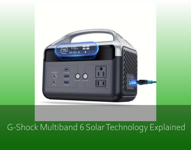 G-Shock Multiband 6 Solar Technology Explained