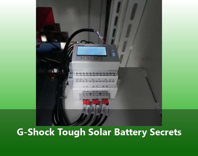 G-Shock Tough Solar Battery Secrets