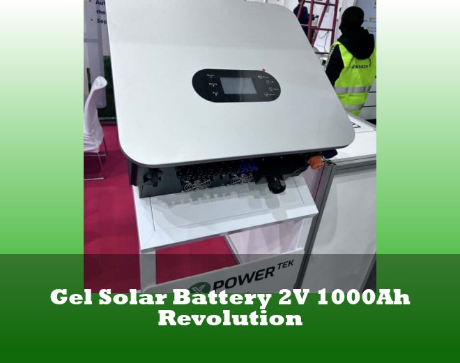 Gel Solar Battery 2V 1000Ah Revolution