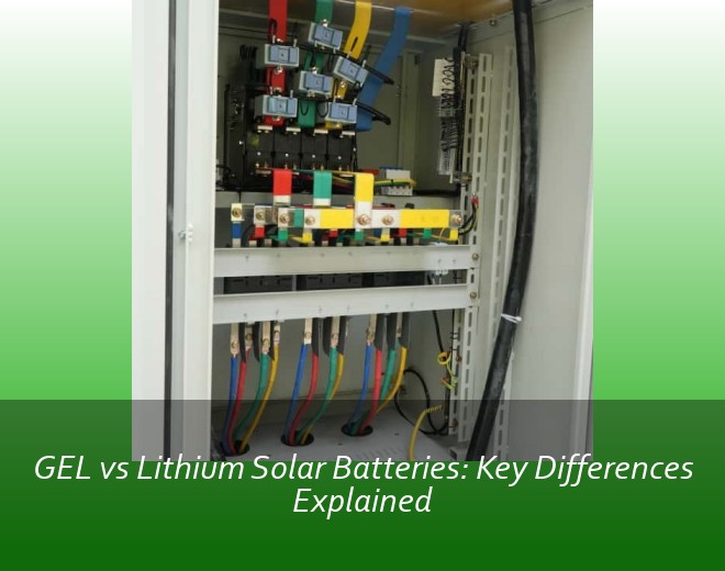 GEL vs Lithium Solar Batteries: Key Differences Explained