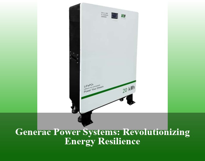 Generac Power Systems: Revolutionizing Energy Resilience