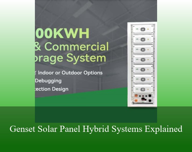 Genset Solar Panel Hybrid Systems Explained