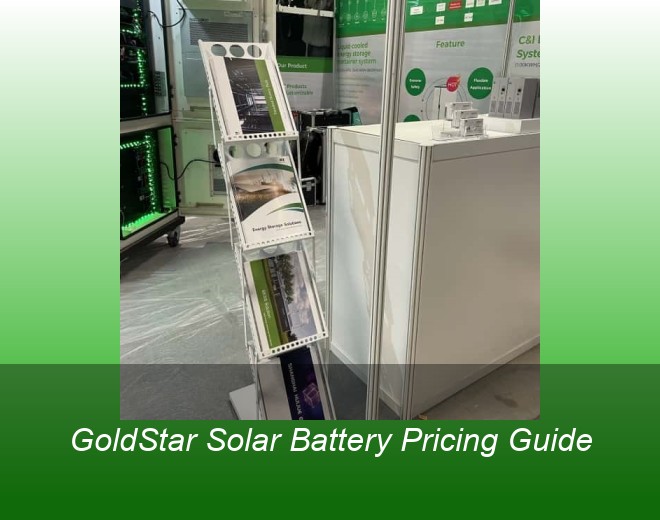 GoldStar Solar Battery Pricing Guide