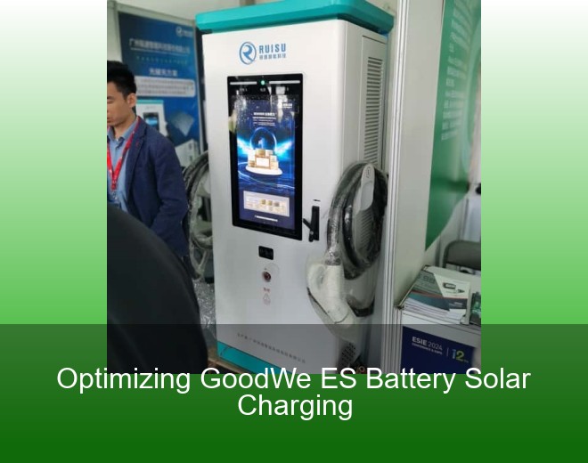 Optimizing GoodWe ES Battery Solar Charging