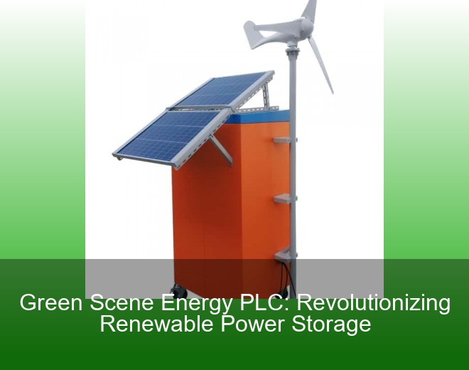 Green Scene Energy PLC: Revolutionizing Renewable Power Storage