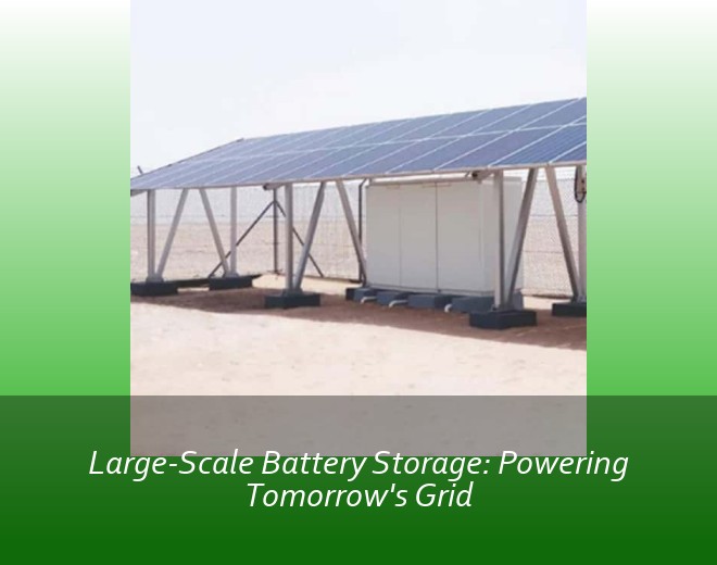 Large-Scale Battery Storage: Powering Tomorrow's Grid