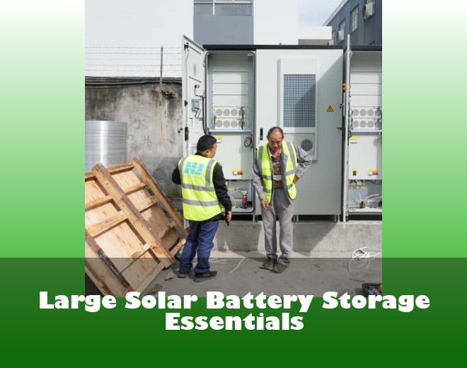 Large Solar Battery Storage Essentials