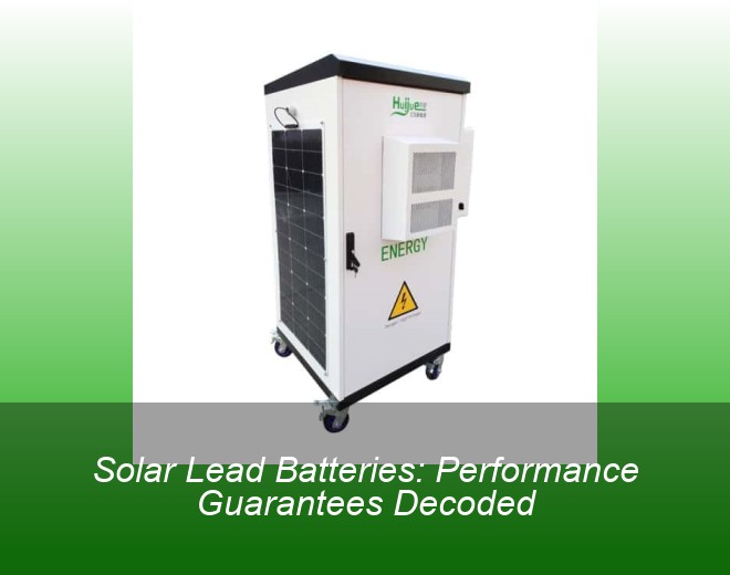 Solar Lead Batteries: Performance Guarantees Decoded