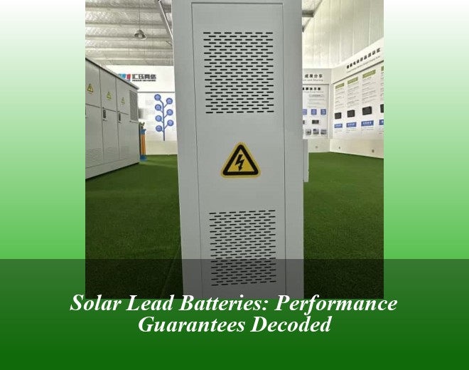 Solar Lead Batteries: Performance Guarantees Decoded