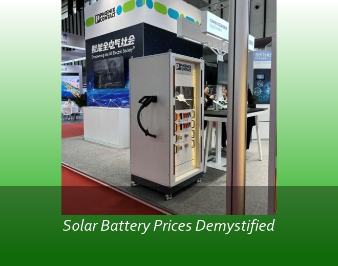 Solar Battery Prices Demystified