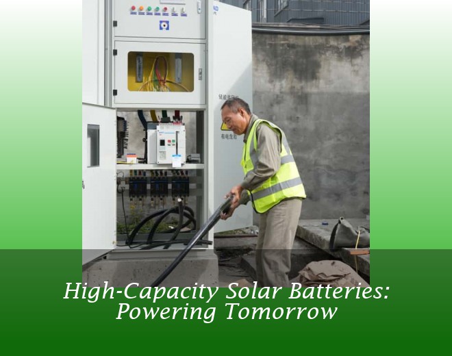 High-Capacity Solar Batteries: Powering Tomorrow