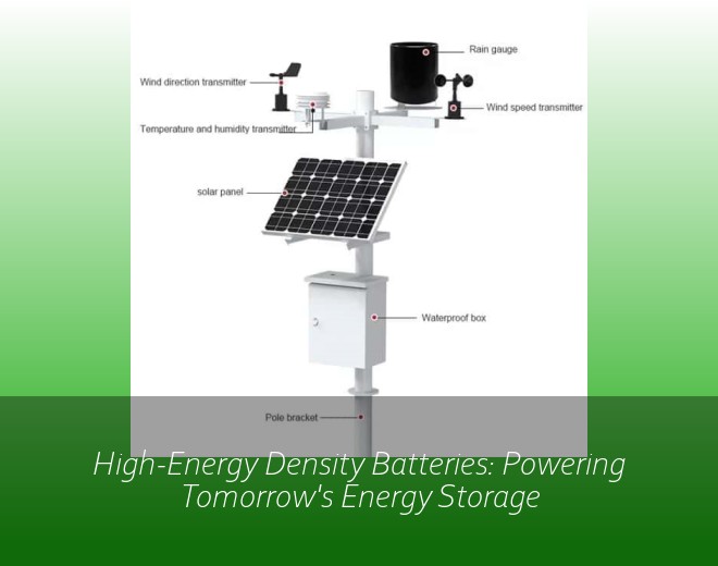 High-Energy Density Batteries: Powering Tomorrow's Energy Storage
