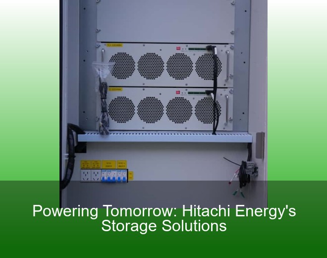 Powering Tomorrow: Hitachi Energy's Storage Solutions