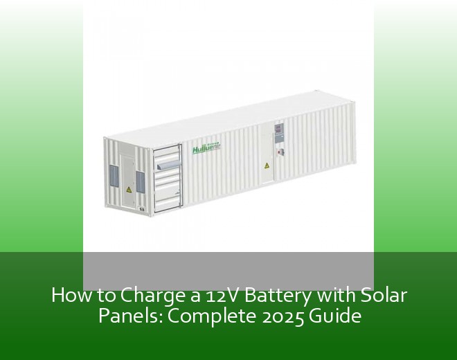 How to Charge a 12V Battery with Solar Panels: Complete 2025 Guide