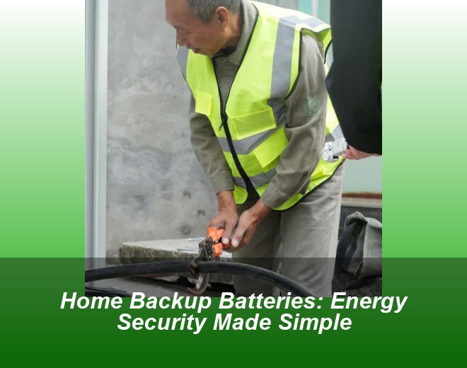 Home Backup Batteries: Energy Security Made Simple