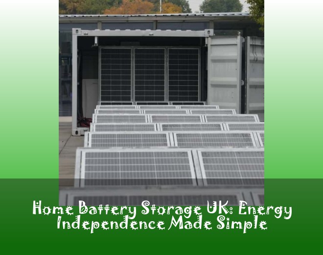 Home Battery Storage UK: Energy Independence Made Simple