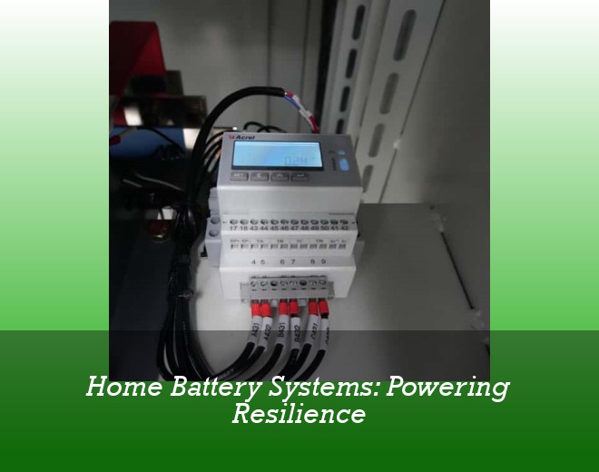 Home Battery Systems: Powering Resilience