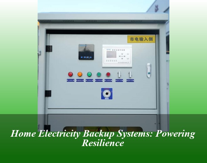 Home Electricity Backup Systems: Powering Resilience