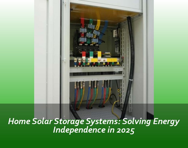 Home Solar Storage Systems: Solving Energy Independence in 2025