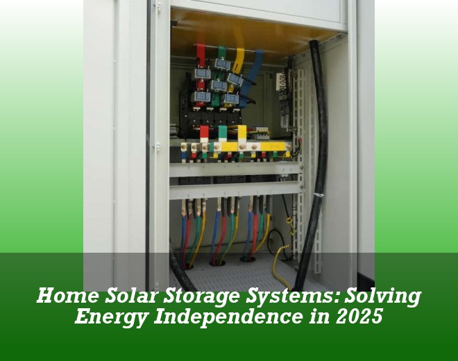 Home Solar Storage Systems: Solving Energy Independence in 2025