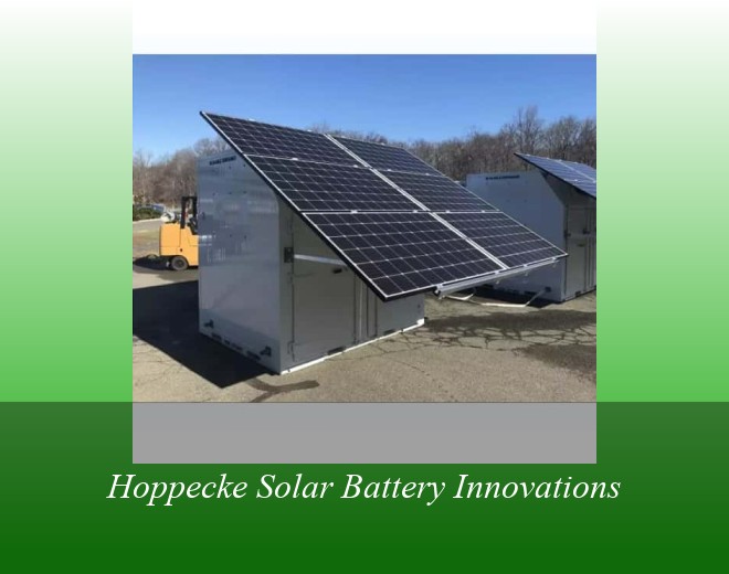 Hoppecke Solar Battery Innovations