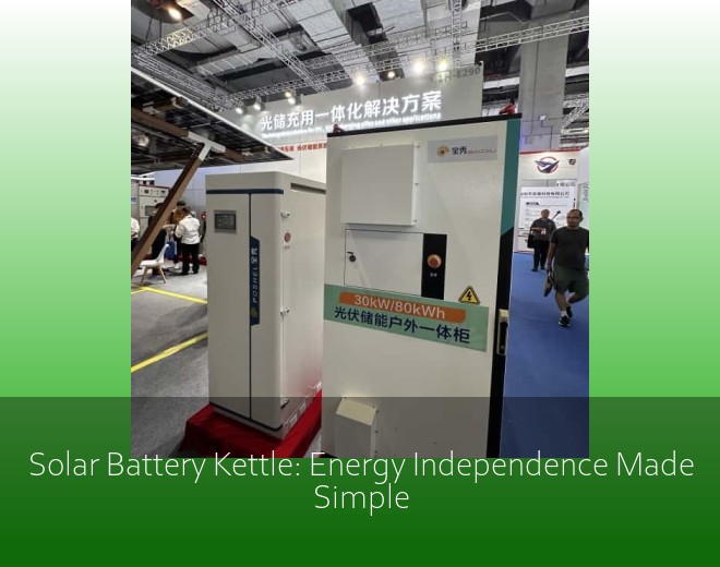 Solar Battery Kettle: Energy Independence Made Simple