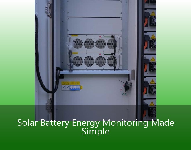 Solar Battery Energy Monitoring Made Simple