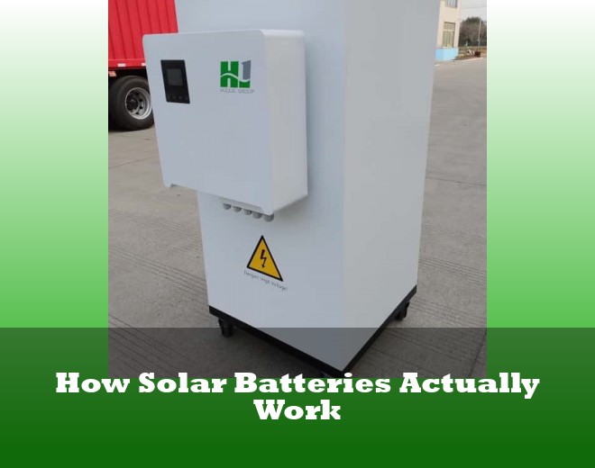How Solar Batteries Actually Work