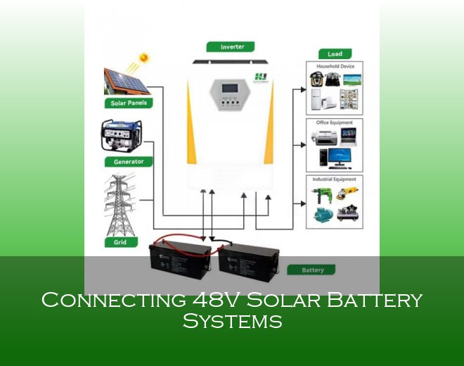 Connecting 48V Solar Battery Systems
