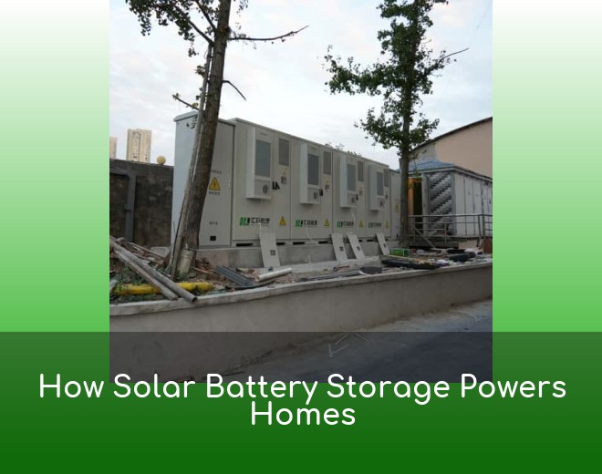 How Solar Battery Storage Powers Homes